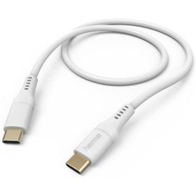 Hama USB-Siliconenkabel USB-C To USB-C 1.5 M White