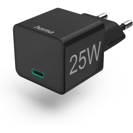 Hama Mini-Charger Power Delivery (PD)/Qualcomm 25W Black