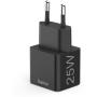 Hama Mini-Charger Power Delivery (PD)/Qualcomm 25W Black
