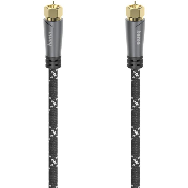 Hama Sat-Aansluitkabel F-Plug - F-Plug Metal Gold Plated 1.5 M 120 DB