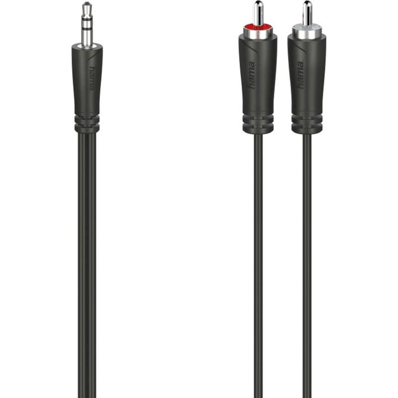 Hama Audio Cable 3.5-mm-Jack-Plug - 2 Cinch-Plug Stereo 5.0 M