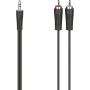 Hama Audio Cable 3.5-mm-Jack-Plug - 2 Cinch-Plug Stereo 5.0 M