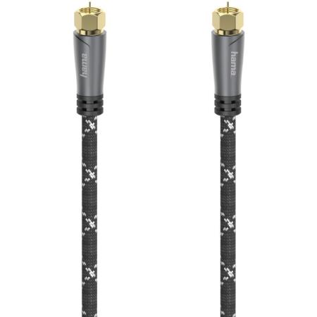 Hama Sat-Aansluitkabel F-Plug - F-Plug Metal Gold Plated 3.0 M 120 DB