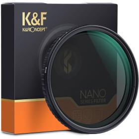 K&amp;F Concept Variabel ND Filter ND8/128 Nano X 72mm