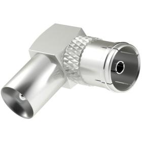 Hama Antenna Cable-Adapter Coax-Plug - Coax-Coupling 90 Graden