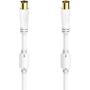 Hama Antenna Cable Coaxstekker - Coax Plug Gold Plated 0.75 M 100 DB
