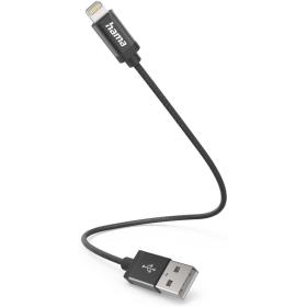Hama Laad/Synchrokabel.usb-A - Lightning 0.2m Black