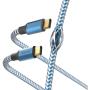 Hama USB-Cable Reflectief USB-C To USB-C 1.5 M Blue