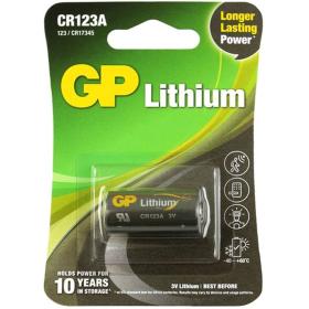 GP CR123A Battery GP Lithium 1 Piece