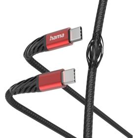 Hama Oplaad-/gegevenskabel Extreme USB-C - USB-C 1.5 M Black/Red