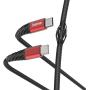Hama Oplaad-/gegevenskabel Extreme USB-C - USB-C 1.5 M Black/Red