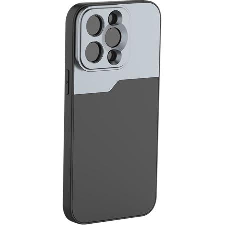 MOJOGEAR 17mm Lens Case For iPhone 13 Pro Max Black/Grey