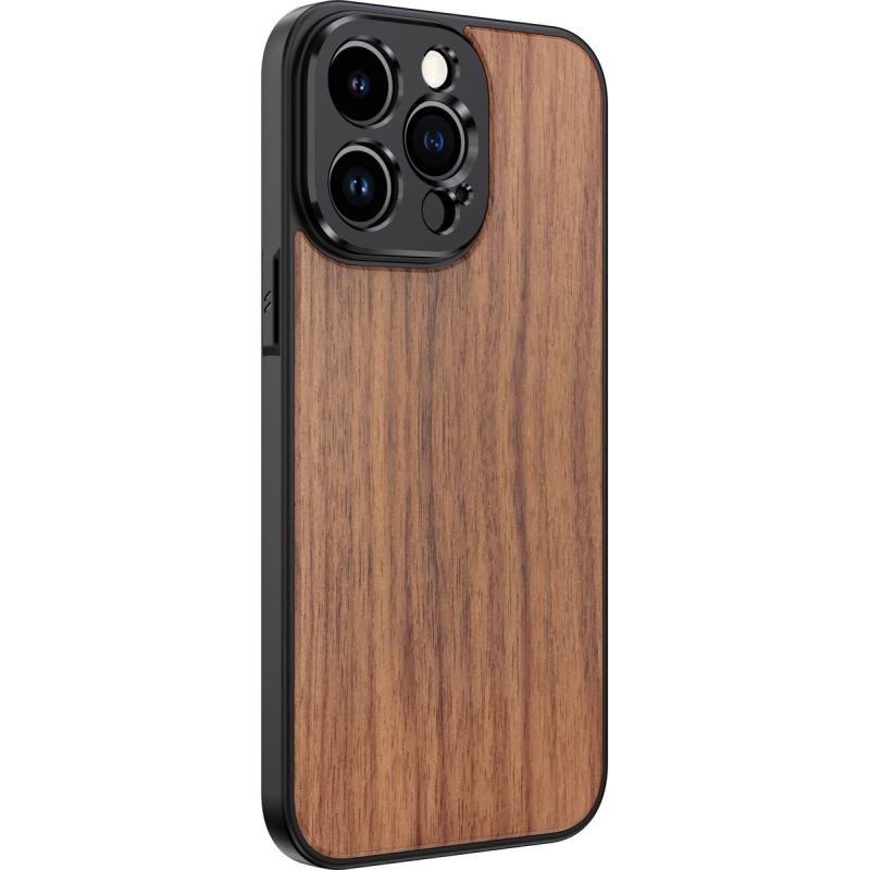 MOJOGEAR 17mm Lens Case For iPhone 13 Pro Max Wood