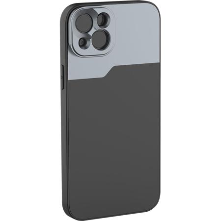 MOJOGEAR 17mm Lens Case For iPhone 14 Plus Black/Grey