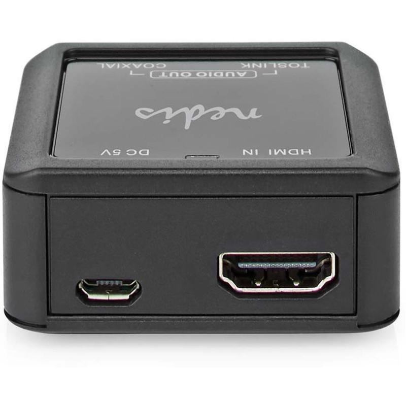 Nedis DAC 1-Way Inp: DC Power/HDMI Outp.: 1X Coax Audio/1X TL F eARC Auto