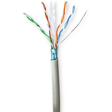 Nedis Network Cable CAT6 Stranded F/UTP CCA 50 M Indoor PVC GY