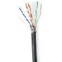 Nedis Network Cable CAT6 Solid S/FTP Copper 305 M Outdoor Pe BK