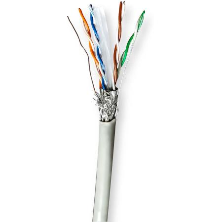 Nedis Network Cable CAT6 Stranded S/FTP CCA 100 M Indoor PVC GY