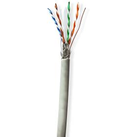 Nedis Network Cable CAT6 Solid S/FTP CCA 305 M Indoor PVC GY