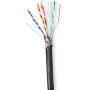 Nedis Network Cable CAT6 Solid S/FTP Copper 100 M Outdoor Pe BK