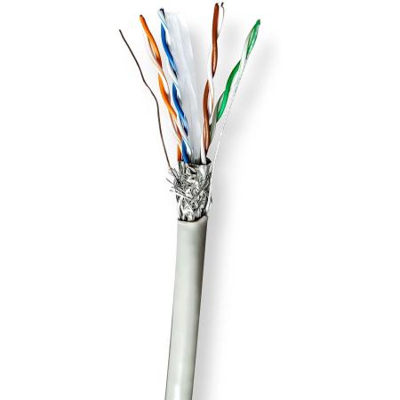 Nedis Network Cable CAT6 Stranded S/FTP CCA 305 M Indoor PVC GY