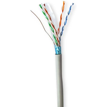 Nedis Network Cable CAT6 Solid F/UTP CCA 50 M Indoor PVC GY