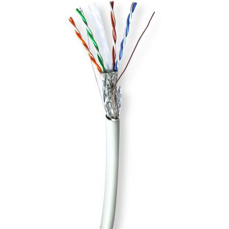 Nedis Network Cable CAT6 Solid S/FTP Copper 305 M Indoor LSZH GY