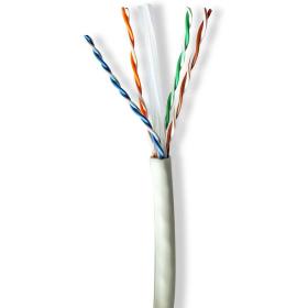 Nedis Network Cable CAT6a Solid U/UTP Copper 100 M Indoor LSZH GY