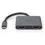 Nedis USB MULTI-Port Adapter USB-C M 2X HDMI 0.10 M NP PVC BK