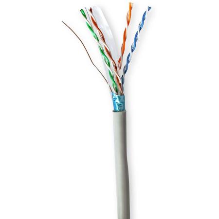 Nedis Network Cable CAT6 Solid F/UTP CCA 100 M Indoor PVC GY