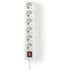 Nedis Power Strip 6-Way 1.50 M 3680 W 16A Grounded 230 V AC 50/60 Hz