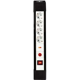 Nedis Power Strip w/ OverVolt Prot. 4-Way 3 M 3500 W 16A Grounded Socket