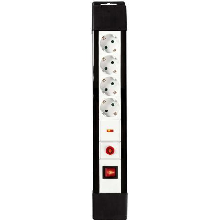 Nedis Power Strip w/ OverVolt Prot. 4-Way 3 M 3500 W 16A Grounded Socket