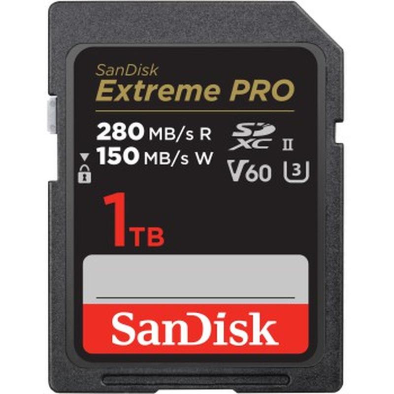 SanDisk Pro 1TB V60 UHS-II SD Cards 280/150MB/s