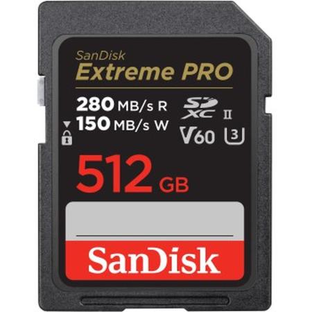 SanDisk Pro 512GB V60 UHS-II SD Cards 280/150MB