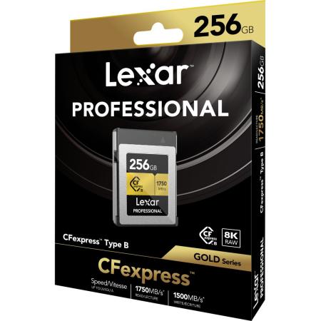 Lexar CFexpress Pro Type B Gold Series 256GB - R1750/W1500MB/s