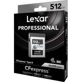 Lexar CFexpress Pro Type B Silver Series 512GB - R1750/W1300MB/s