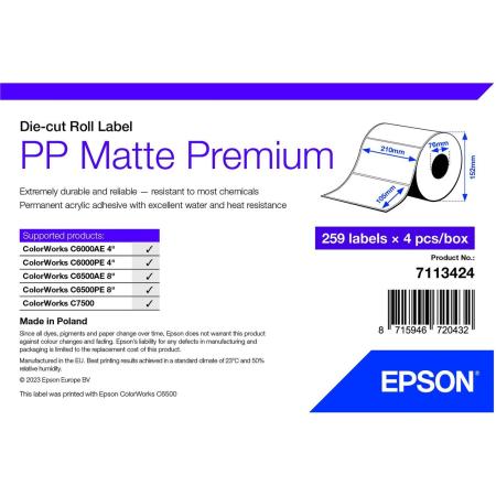 Epson PP Matte Label Prem Die-Cut Roll 259