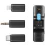 Boya Boyalink Wireless Microphone Set w/ 2 Mic Charger All Type Of Plugs