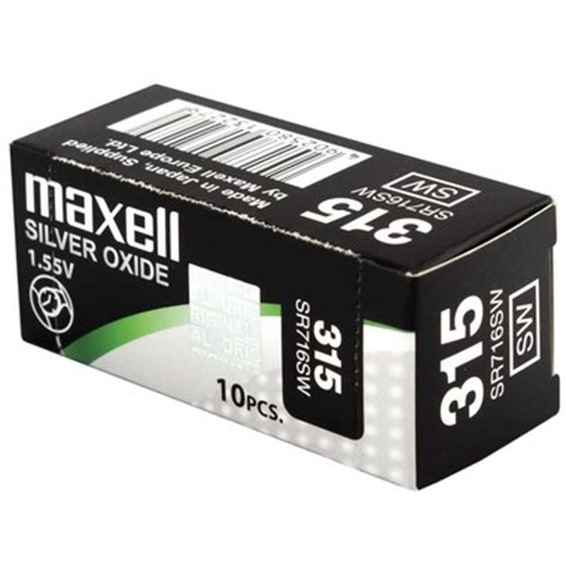 Maxell Wristwatch Battery 315 - SR716SW - 1PC EU MF - Low Drai