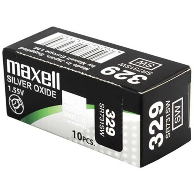 Maxell Wristwatch Battery 329 - SR731SW - 1PC EU MF - Low Drai