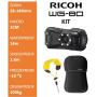 Ricoh WG-80 Black KIT + Floating Strap + Neoprene Case