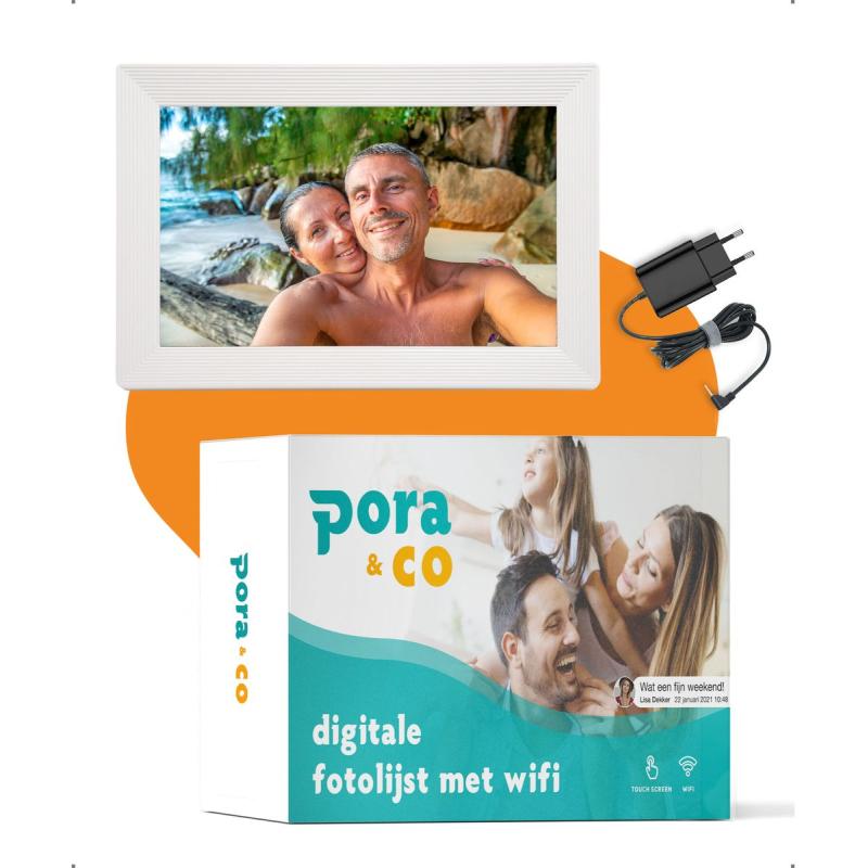 Pora&amp;Co Digital Photo Frame 10 inch White