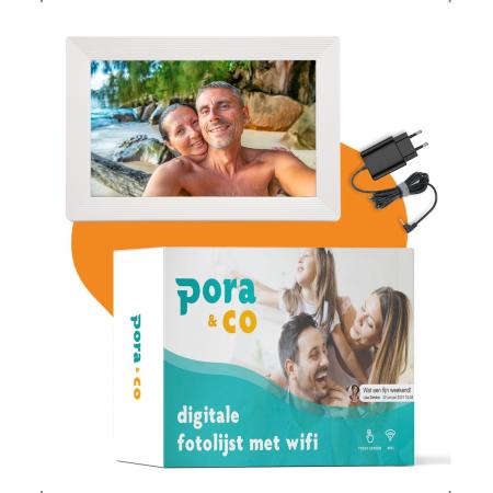 Pora&amp;Co Digital Photo Frame 10 inch White