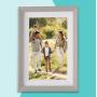 Pora&amp;Co Digital Photo Frame 10 inch Silver / White