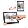 Pora&amp;Co Digital Photo Frame 8 inch Black Wood