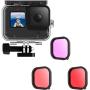 Telesin Waterproof Case + Duikfilter-Set GoPro 12/11/10/9