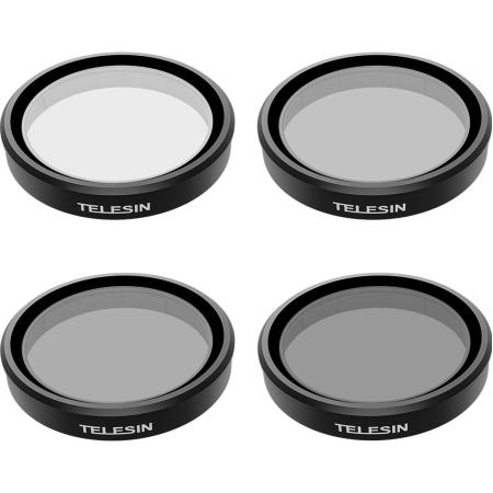 Telesin CPL+ND8/16/32 Lens Filter Kit 4-pack Osmo Action 3