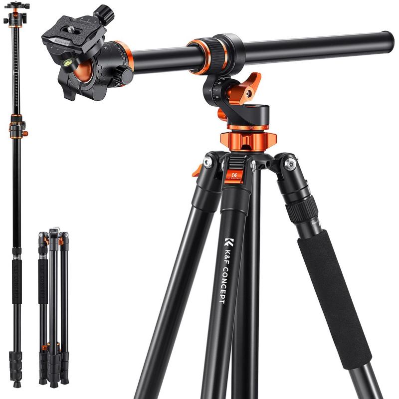 K&amp;F Concept K&amp;amp;F T254A7 Tripod 230mm Aluminium w/ Tiltable Arm