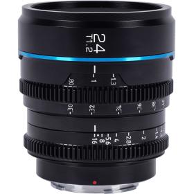 Sirui Nightwalker Series 24mm T1.2 S35 Manual Focus Cine Lens (M4/3 Mount Black)